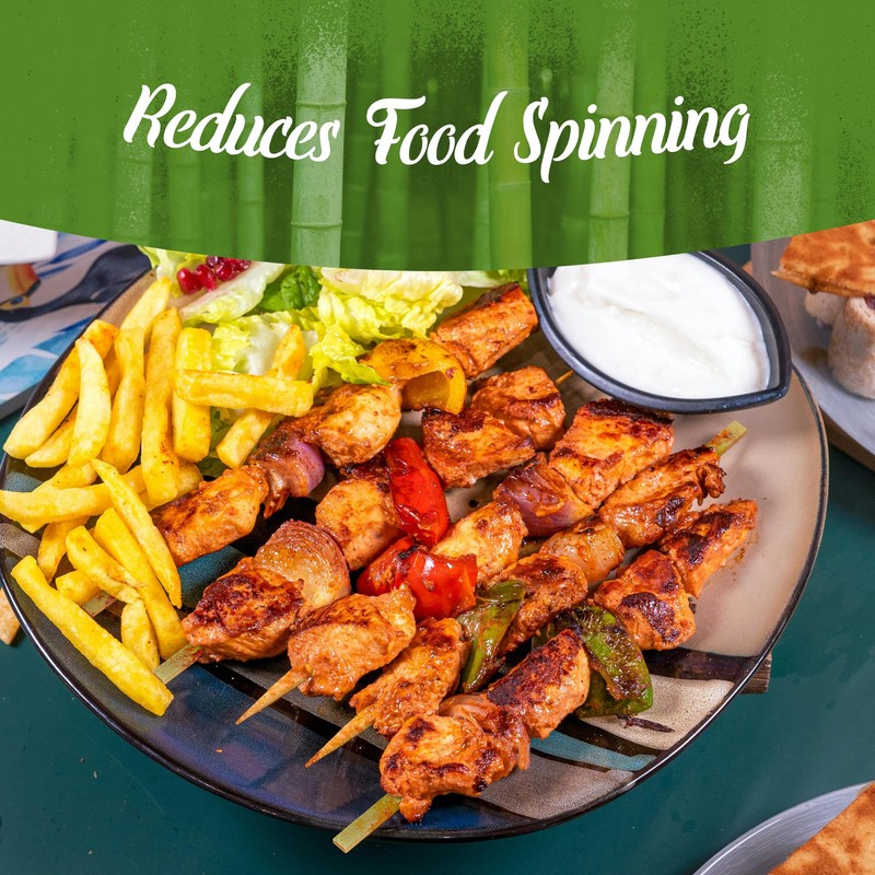 BambooMN Flat Sticks Bamboo Kebab Food Drink Skewers - 9"