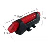 OEM Luz Led Para Bicicleta Recargable 5 Leds 4 Modos