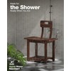 BLUEWEST 23.4'' Shower Chair with Backrest Bath Chair for Inside