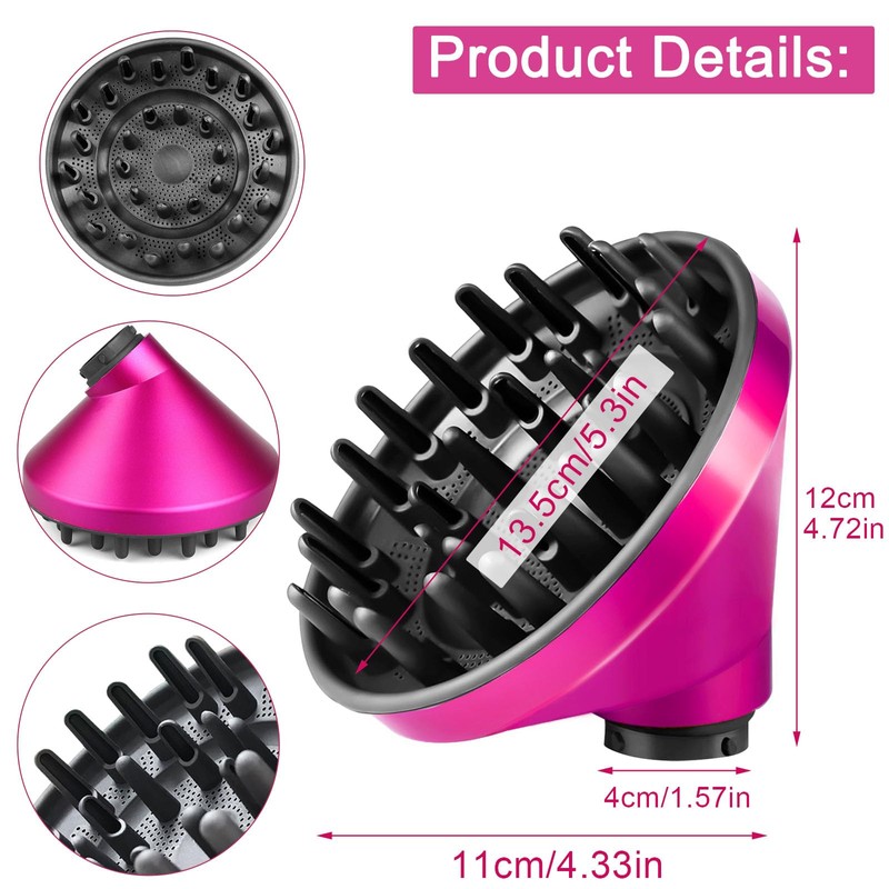 KiimSin Diffusor Aufsätze für Dyson Airwrap Styler HS01 HS03 HS05,