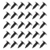 EMSea 30pcs Plastic Fir Tree Trim Clips Black 6mm Hole
