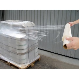 1 Pack Stretch Wrap 5" x 1000' Roll, 80 Gauge Extra Thick Durable Self-Adhering Plastic Wrap for Moving, Packing Wrap Industrial Strength, Clear Plastic Pallet Shrink Film (2 Large Rolls)