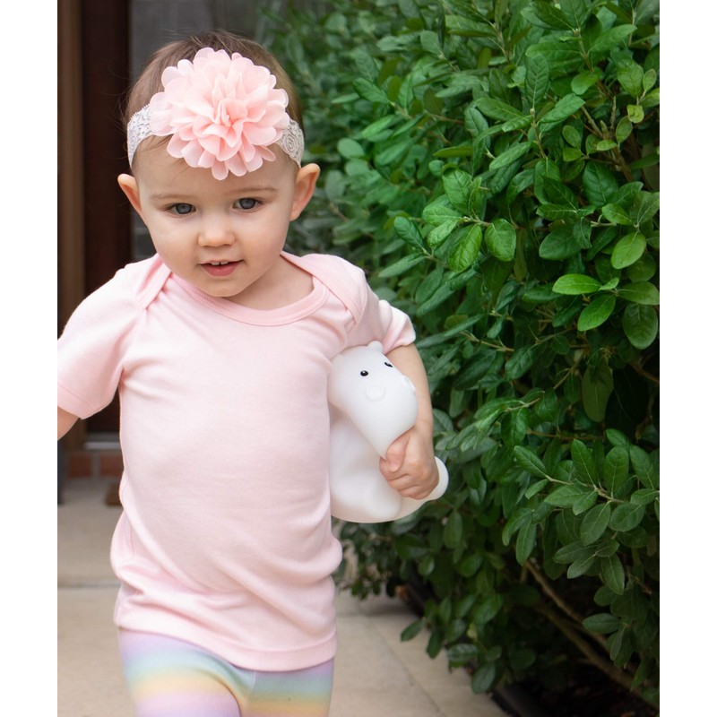 LumiPet Hippo Kids Night Light, Huggable Nursery Light for Baby