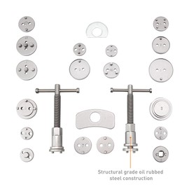 Mishimoto Brake Caliper Piston Wind Back Tool Set, Universal Compatability, 22-Piece Kit