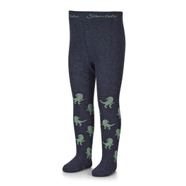 Sterntaler Boys' T-rex Tights, Blue blend