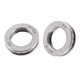 XMHF 51106 Bearing Flat Seat Single Direction Steel Axial Ball Thrust Ball Bearings 30x47x11mm 2PCS
