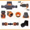 6Pack Quick Release Double Male Hose Connectors Shut Off Valve,4Pcs