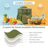 HSHRISH Lunch Box for Men, Large Expandable Tactical Lunch Bag,