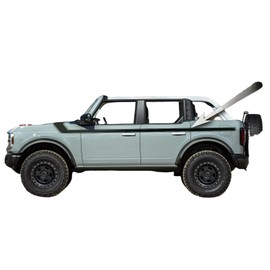 Retro Style Belt Stripes Decal 3-2021 2022 and up Bronco 4 Door (Color: Gloss Black)