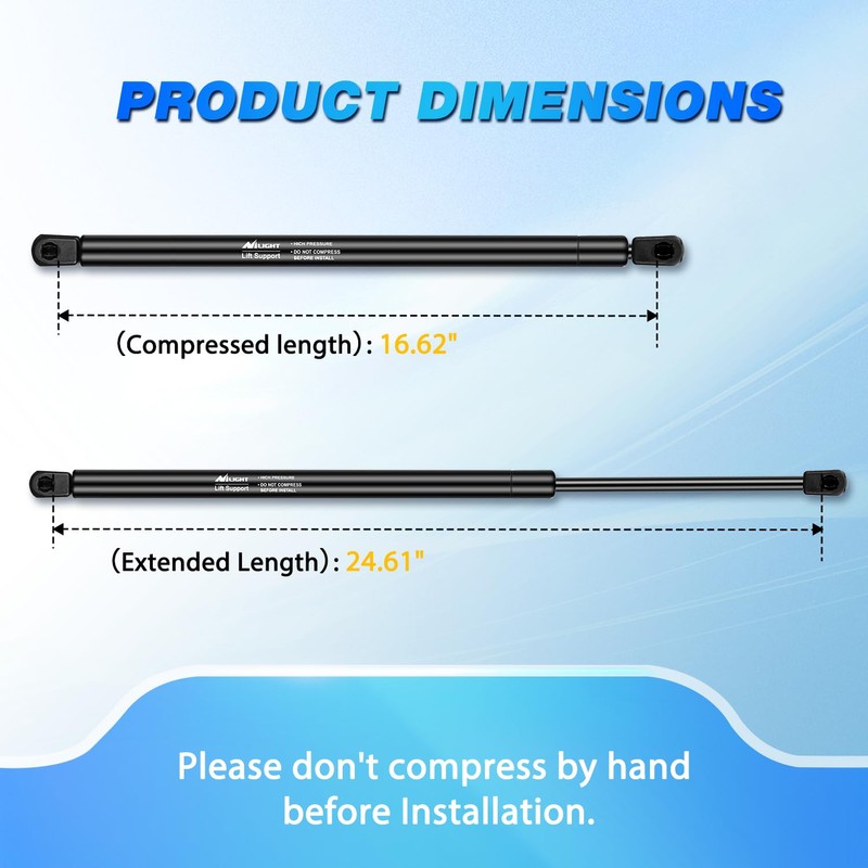 Nilight Lift Support Struts Replacement for Honda CR-V 2007 2008