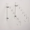 HHUXIUE Acrylic Knife Rack Display Stand - Wall Mount Storage