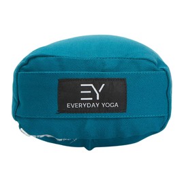 Everyday Yoga Bolster Rectangular Meditation Pillow, Super Soft & Lightweight with Carry Handle - Firm Support for Restorative Yoga, Multi-color - Peacock