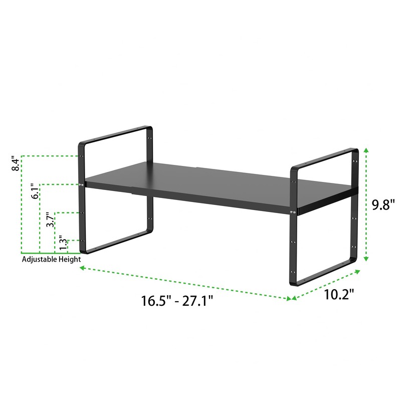 SOFRON Expandable Cabinet Storage Shelf, Stackable Organizer Rack for Kitchen