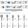 Wood Carving Bits Engraving Router Bit, 20pcs HSS Different Rotary