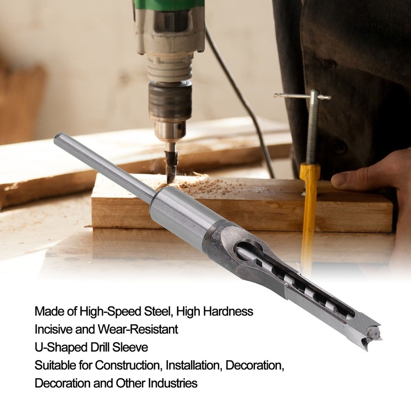 Square Hole Drill Bit High Speed Steel Incisive WearResistant Durable