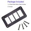 HOKAAER 4 Way Rocker Switch Panel Housing Holder, Rocker Toggle