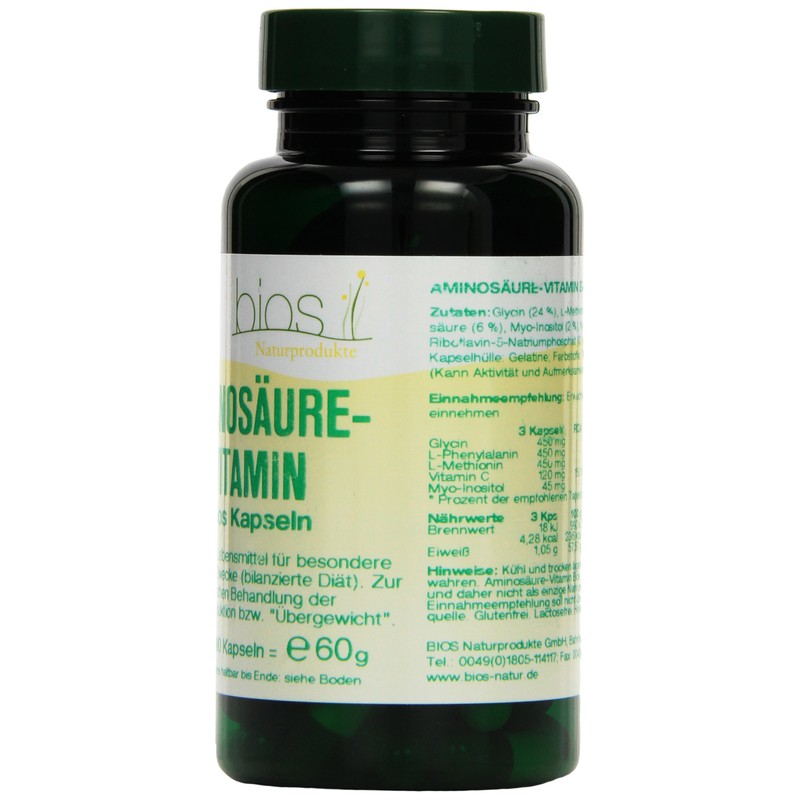 Bios Aminosäure-Vitamin, 100 Kapseln, 1er Pack (1 x 60 g)