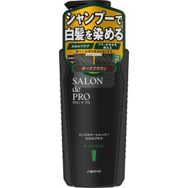 Salon de Pro Men's Color Shampoo, Scalp Care, Dark Brown, 8.5 fl oz (250 ml)