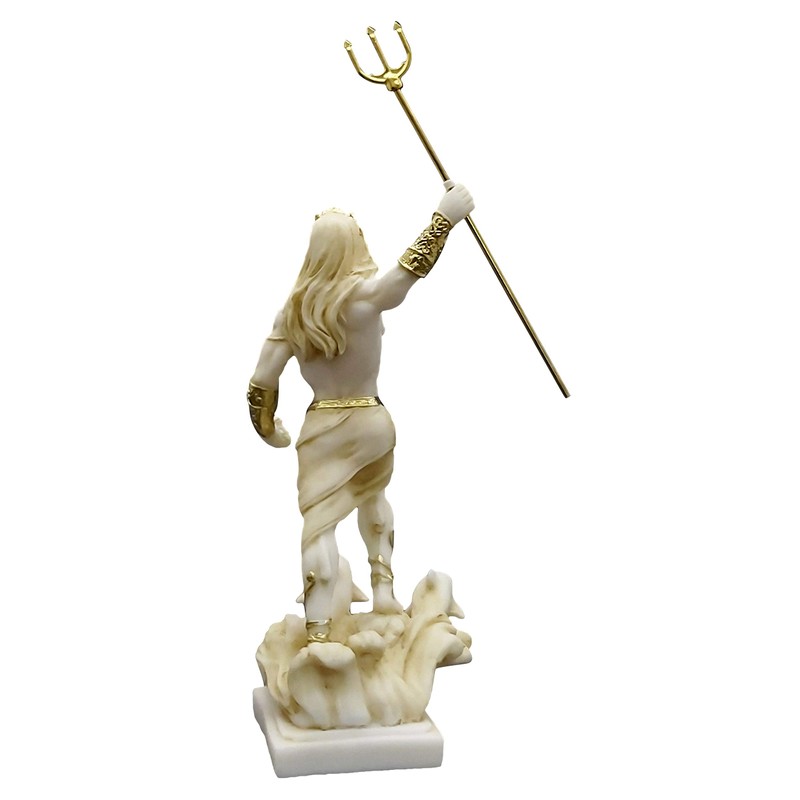 Poseidon Greek God of The Sea Neptune Statue Sculpture Figurine