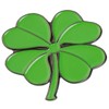 Lucky Irish Four 4 Leaf Clover Shamrock Green Enamel Pin