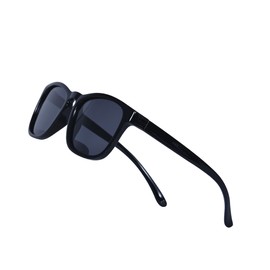 Polarised Sunglasses for Children Boys and Girls (3-12 Years) + Glasses Holder + Sunglasses Bag, black