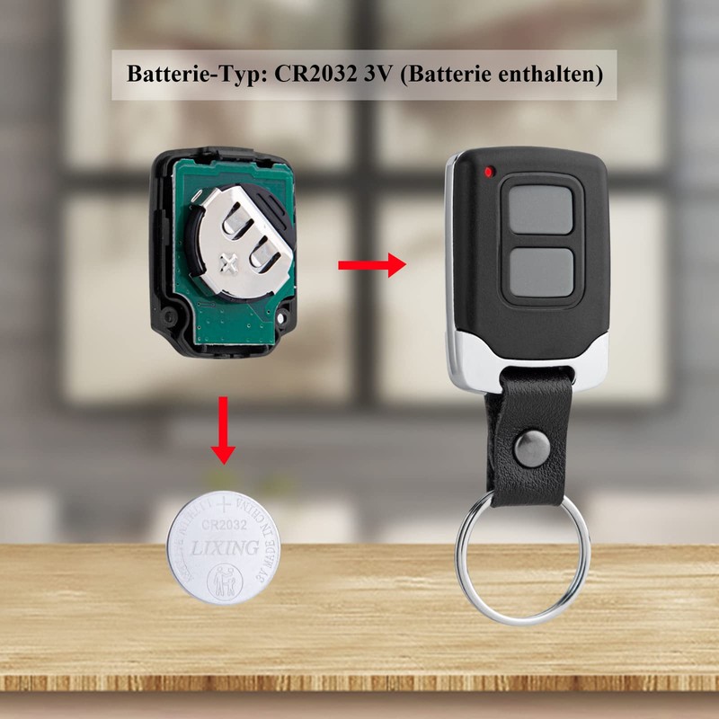 Garage Door Opener Remote Control Compatible with CRAWFORD/NORMSTAHL RCU 433