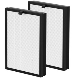 2 Pack 400 Replacement Filter for Puroair 400 Air Purifier, 3-in-1 True HEPA 14 Replacement Filter and Activated Carbon Filter