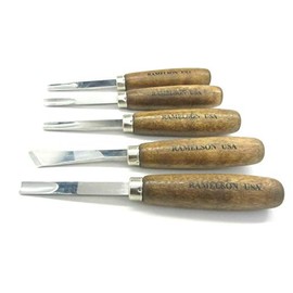 5pc Large Wood Carving Gunsmithing Gouges Tool Set 120 Ramelson USA