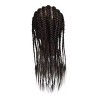 RONGXIHAIR Maniqui Cabeza Cabello Natural Negro 55 Cm Rongxihair