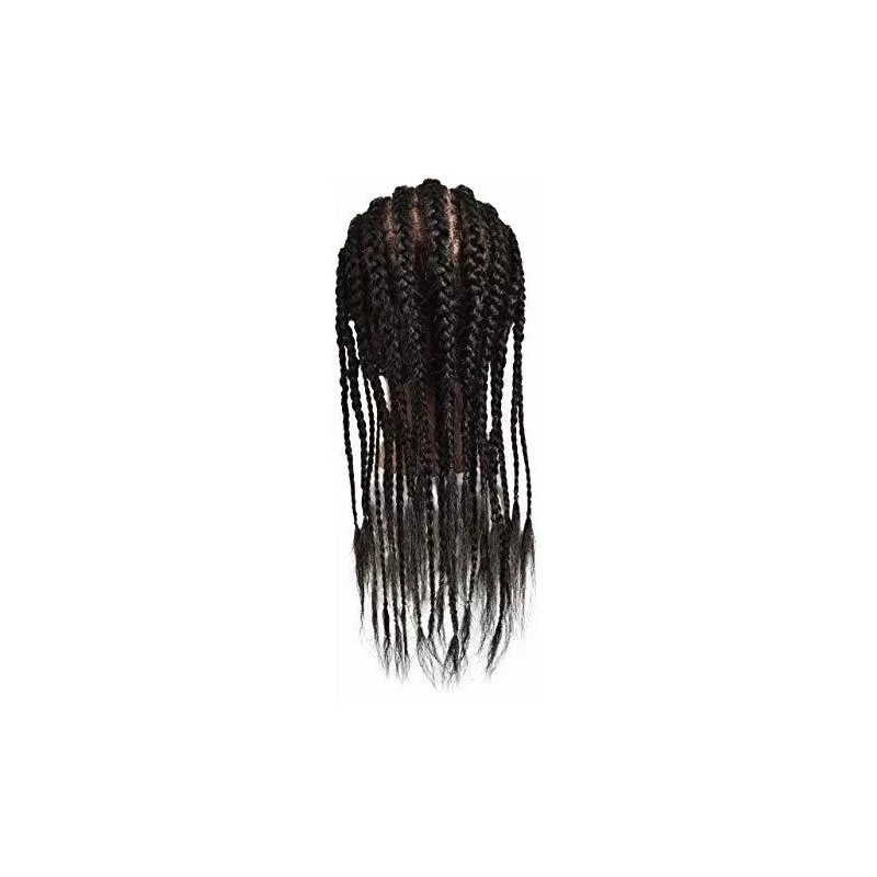 RONGXIHAIR Maniqui Cabeza Cabello Natural Negro 55 Cm Rongxihair