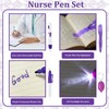 Divguf Mini Nurse Badge Accessories Set with Reel and Pen,