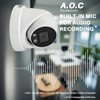 JUSTOP 5MP 3K Audio Full Colour Dome Turret CCTV Security
