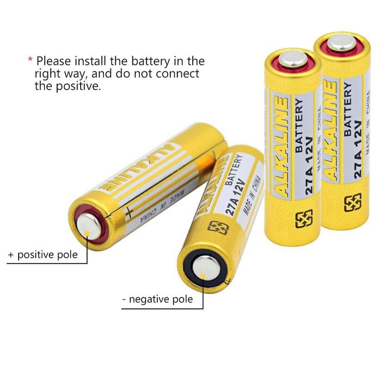 JNKXIXI 10Pack 27A A27S MN27 L828 A27 12v Battery Alkaline