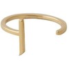 Design Letters Ring A-Z (Gold) J, Metal, One Size