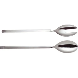 Alessi "Dry" Salatbesteck aus Edelstahl Glänzend Poliert mit Mattiertem Griff, 30 x 6.5 x 3.5 cm