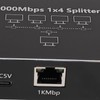1000Mbps Internet Splitter,Gigabit Network Performance Gigabit Ethernet Splitter 1 to
