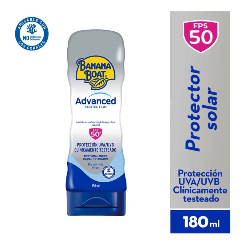 Protector Solar Banana Boat Advanced Protection 50+FPS 180ml