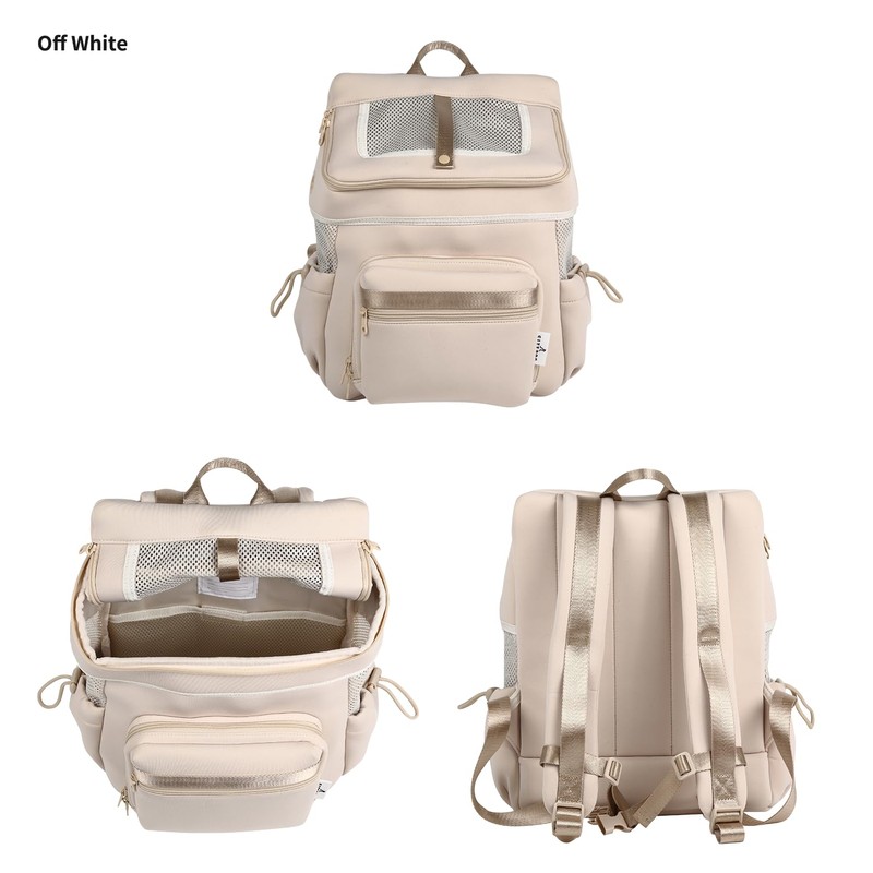 citydog sm-white Neoprene Backpack Carrier, Dog Backpack, Carry Bag, Stylish,