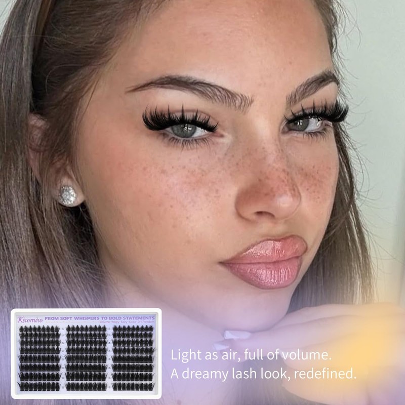 Kiromiro Lash Clusters with Spikes Cluster Eyelash Extensions 12-20mm Wispy