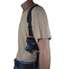 Barsony Black Leather Shoulder Holster w/Double Magazine Pouch for Sig