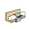 Britclips CR27 Cable Hangers, Cable Run Clip Flange, Cable Size