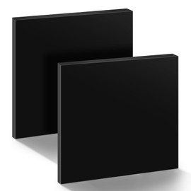 2PCS HDPE Plastic Sheet 1/2 Inch Thick 12" x 12", Hard Hdpe Polyethylene Sheets,High Density Polyethylene Board Solid Plastic Block for DIY Projects for Home Decor Handcrafts