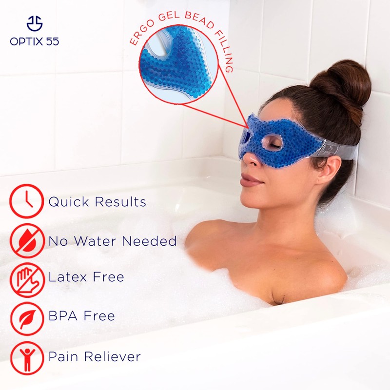 Gel Eye Mask - Hot Cold Compress Eye Therapy Pack