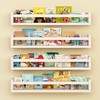 Onlysky Set of 4 Wall-Mounted Kid's Bookshelf - White Floating