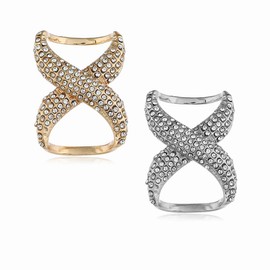 2 PCS Fashion Scarf Clips Scarf Ring Buckle Rhinestone Scarf Ring Buckle Silk Scarf Clasp Clips for Women Lady Girls