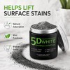 Bamboo Charcoal Whitening Tooth Powder with Hydroxyapatite, Stain Removal &
