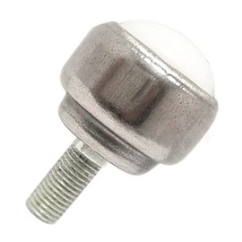 Gonnely Swivel Castors, Pack of 10 Ball Swivel Castors, Movable Castors for Furniture, Trolley Wheels with PU Rubber Wheels for Furniture (Nylon Ball)