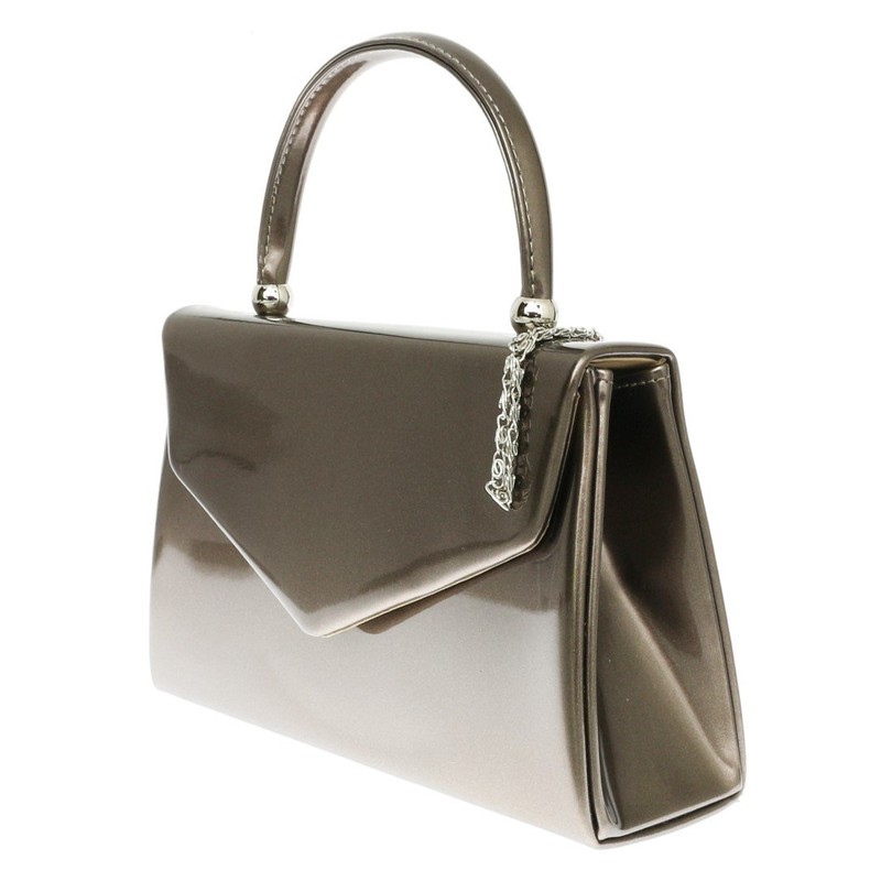 Girly Handbags Womens Patent Clutch Bag Handbag Small Hard Case