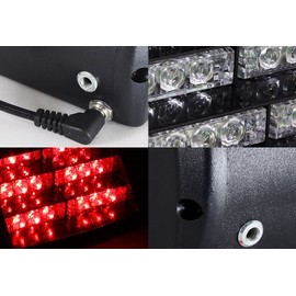 Red 18 LED Emergency Vehicle Windshield Strobe Dash Warning Light