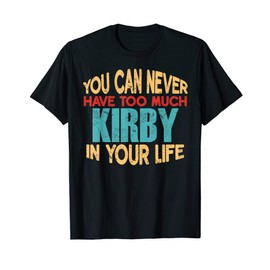 Funny Kirby T-Shirt with First Name T-Shirt, black